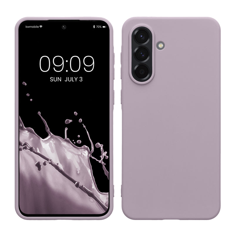 kwmobile Hülle kompatibel mit Samsung Galaxy A36 5G Hülle - weiches TPU Silikon Case - Cover geeignet für kabelloses Laden - Lavendel Lavendel  