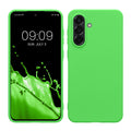 kwmobile Hülle kompatibel mit Samsung Galaxy A36 5G Hülle - weiches TPU Silikon Case - Cover geeignet für kabelloses Laden - Limettengrün Limettengrün  