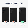 kwmobile Phone Case for Samsung Galaxy S25 Edge - Silicone Case - Wireless Charging - Protective Cover