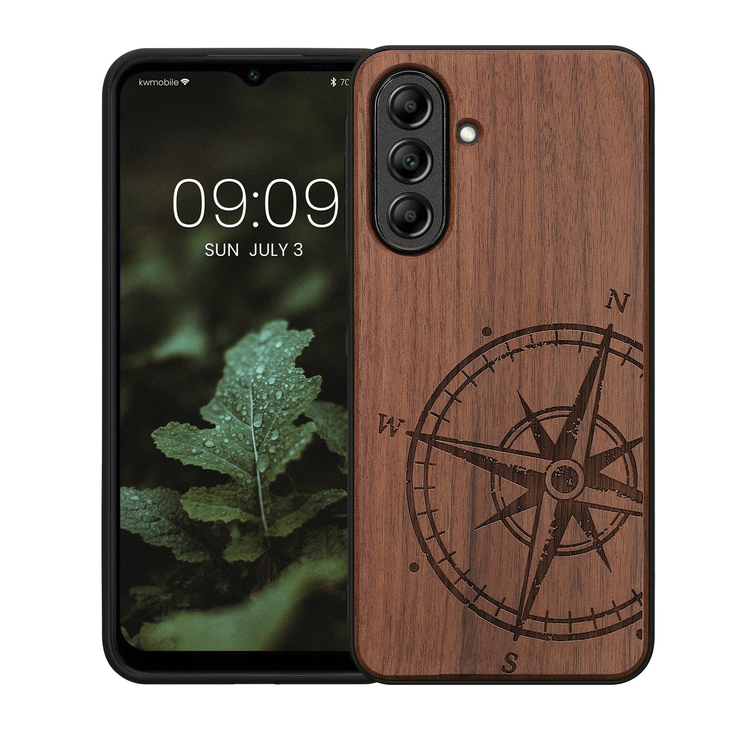 kwmobile Case Compatible with Samsung Galaxy A26 5G Case Phone Cover TPU Cell Phone Case Compass Vintage