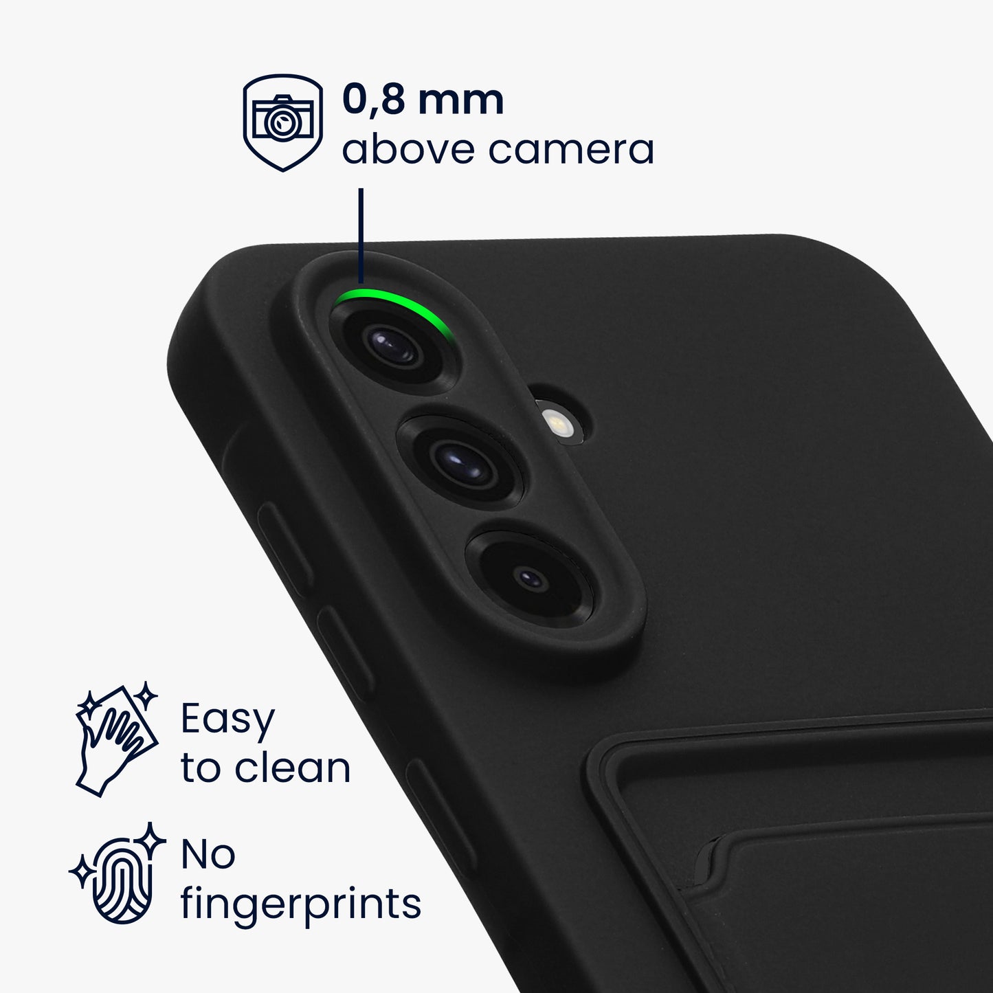 kwmobile Phone Case compatible with Samsung Galaxy A36 5G Case - Phone Cover with Card Slot