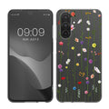 kwmobile Case kompatibel mit Samsung Galaxy A26 5G - Hülle Silikon transparent Wildblumen Ranke Mehrfarbig Transparent Mehrfarbig  [dsg03]