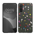kwmobile Case kompatibel mit Samsung Galaxy A36 5G - Hülle Silikon transparent Wildblumen Ranke Mehrfarbig Transparent Mehrfarbig  [dsg03]