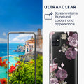 kwmobile Case Compatible with Samsung Galaxy A51 Phone Case Silicone Cover transparent With Glass Screen Protector
