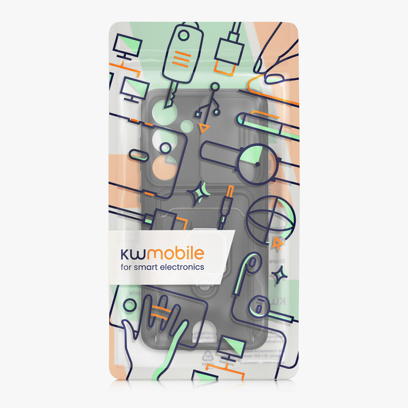kwmobile Phone Case Compatible with Samsung Galaxy S24 FE Soft Case with Camera Protection Card Slot