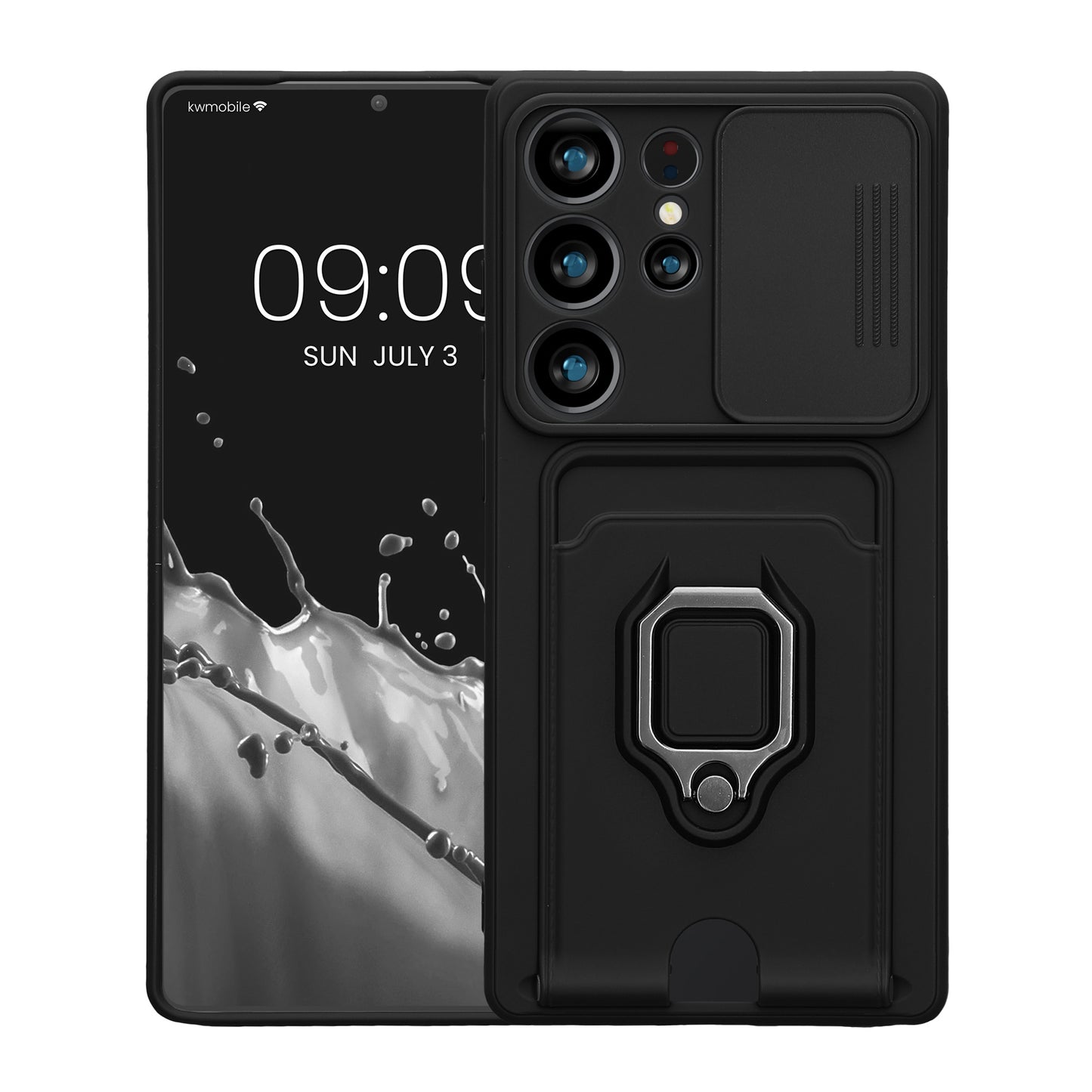 kwmobile Phone Case Compatible with Samsung Galaxy S25 Ultra - Soft Case with Camera Protection - Card Slot