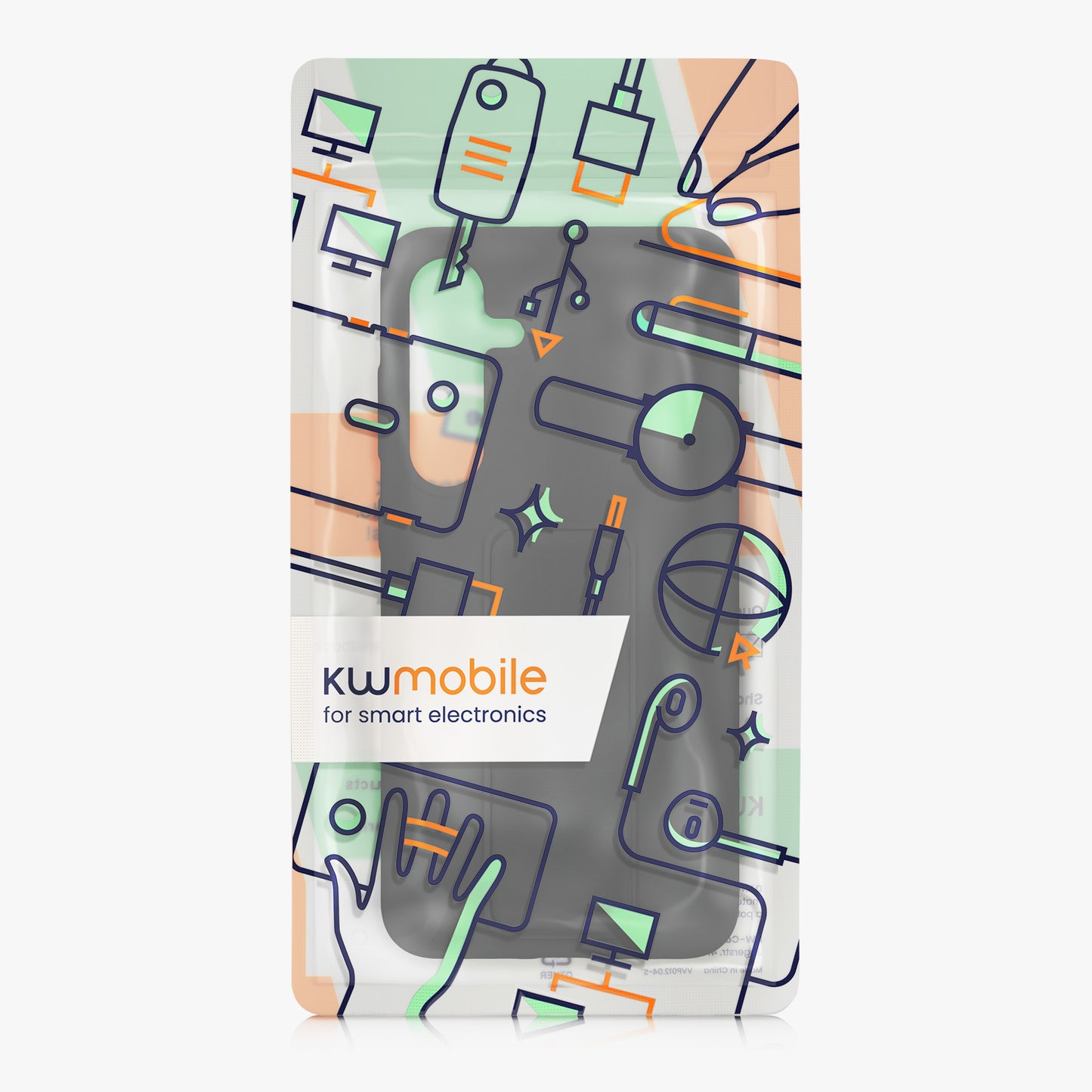 kwmobile Phone Case for Samsung Galaxy S24 Plus Case Finger Holder and Stand Protective Cover