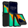 kwmobile Flip Hardcase kompatibel mit Samsung Galaxy Z Flip6 - Hülle für Foldable Handy - Handyhülle in Schwarz Schwarz  