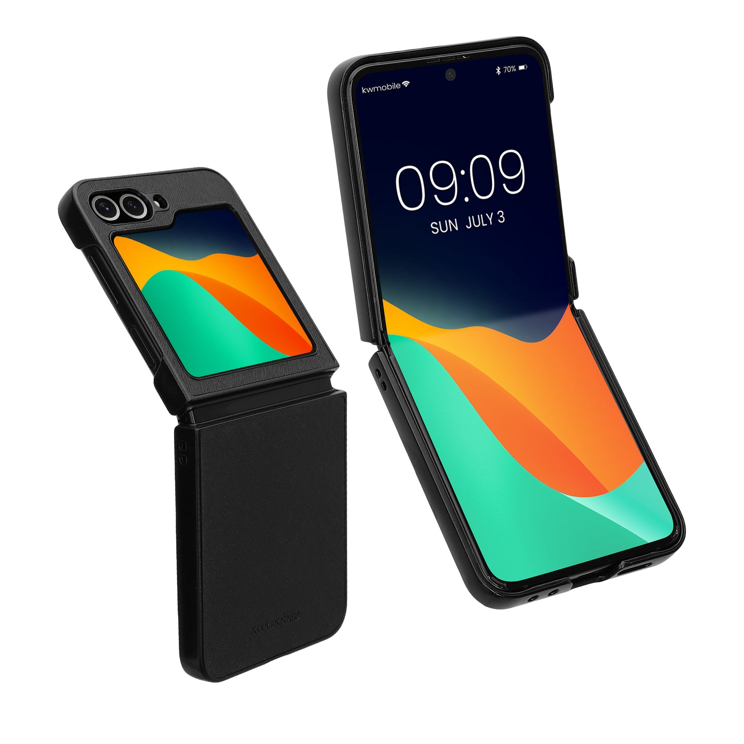 kwmobile Flip Hard Case Compatible with Samsung Galaxy Z Flip6 - Case for Foldable Phone - Phone Cover