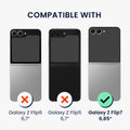 kwmobile Flip Hard Case compatible with Samsung Galaxy Z Flip7 - Case for Foldable Phone - Phone Cover