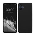 kwmobile Hülle kompatibel mit Samsung Galaxy A06 Hülle - weiches TPU Silikon Case - Cover geeignet für kabelloses Laden - Schwarz Schwarz  
