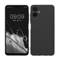 kwmobile Hülle kompatibel mit Samsung Galaxy A06 Hülle - weiches TPU Silikon Case - Cover geeignet für kabelloses Laden - Dunkelgrau Dunkelgrau  