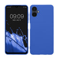 kwmobile Hülle kompatibel mit Samsung Galaxy A06 Hülle - weiches TPU Silikon Case - Cover geeignet für kabelloses Laden - Baltik Blau Baltik Blau  