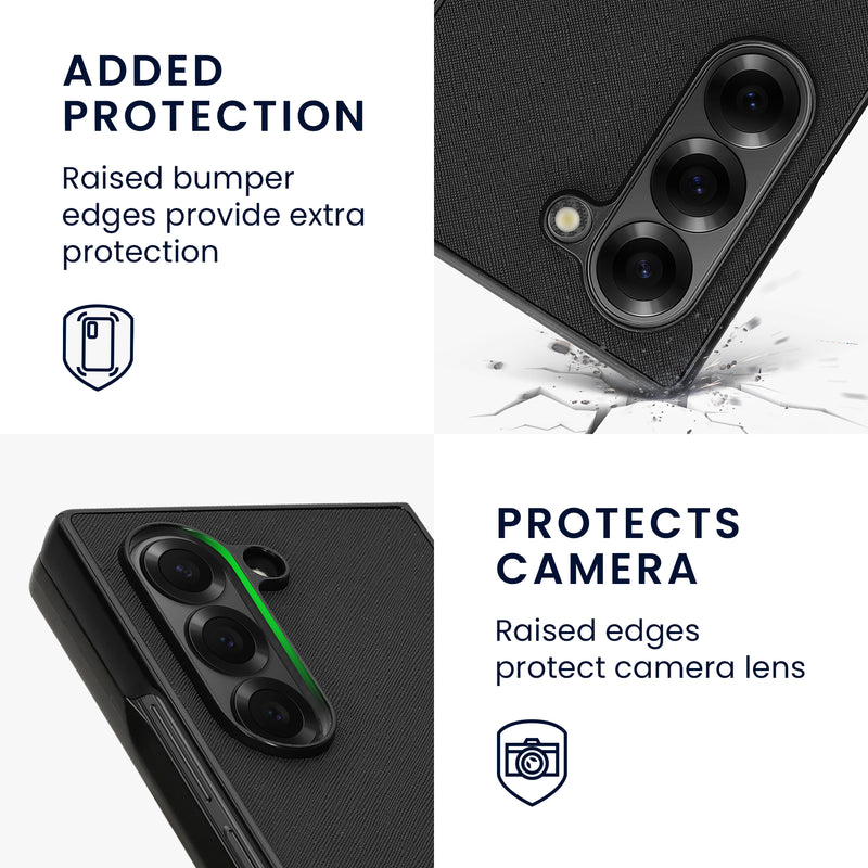 kwmobile Flip Hard Case Compatible with Samsung Galaxy Z Fold6 - Cover for Foldable Phone - Phone Case