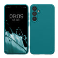 kwmobile Handyhülle kompatibel mit Samsung Galaxy A55 5G Hülle - Handy Case aus weichem Silikon in Petrol matt Petrol matt  