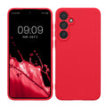 kwmobile Handyhülle kompatibel mit Samsung Galaxy A55 5G Hülle - Handy Case aus weichem Silikon in Neon Pink Neon Pink  