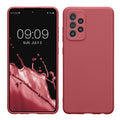 kwmobile Handyhülle kompatibel mit Samsung Galaxy A52 / A52 5G / A52s 5G Hülle - Handy Case aus weichem Silikon in Dark Rose Dark Rose  