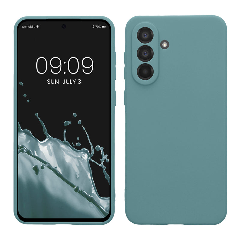 kwmobile Handyhülle kompatibel mit Samsung Galaxy A56 5G Hülle - Handy Case aus weichem Silikon in Arctic Night Arctic Night  