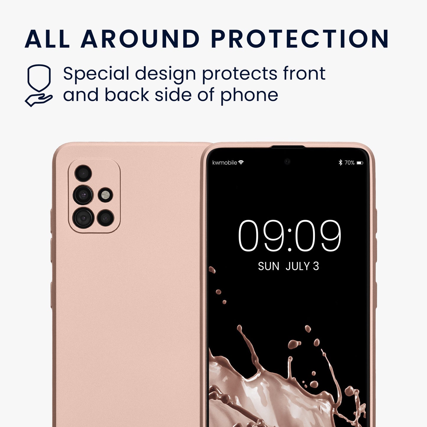 kwmobile Phone Case for Samsung Galaxy A51 - Soft Silicone Case - Protective Cover