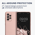 kwmobile Phone Case for Samsung Galaxy A52 / A52 5G / A52s 5G - Soft Silicone Case Metallic Shimmer - Protective Cover