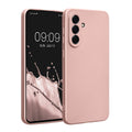 kwmobile Handyhülle kompatibel mit Samsung Galaxy A56 5G Hülle - weiche Silikon Case metallisch schimmernd in Metallic Rosegold Metallic Rosegold  