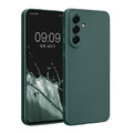 kwmobile Handyhülle kompatibel mit Samsung Galaxy A56 5G Hülle - weiche Silikon Case metallisch schimmernd in Metallic Petrol Metallic Petrol  