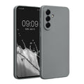 kwmobile Handyhülle kompatibel mit Samsung Galaxy A56 5G Hülle - weiche Silikon Case metallisch schimmernd in Metallic Grau Metallic Grau  