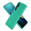 kwmobile Case kompatibel mit Samsung Galaxy S25 FE Hülle - Schutzhülle aus Silikon metallisch schimmernd - Handyhülle Metallic Dunkelgrün Metallic Dunkelgrün  