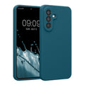 kwmobile Handyhülle kompatibel mit Samsung Galaxy A56 5G Hülle - gummierte Handy Case aus Silikon in Petrol matt Petrol matt  