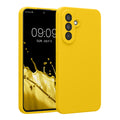 kwmobile Handyhülle kompatibel mit Samsung Galaxy A56 5G Hülle - gummierte Handy Case aus Silikon in Strahlend Gelb Strahlend Gelb  
