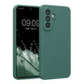 kwmobile Handyhülle kompatibel mit Samsung Galaxy A56 5G Hülle - gummierte Handy Case aus Silikon in Tannengrün Tannengrün  