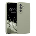 kwmobile Handyhülle kompatibel mit Samsung Galaxy A56 5G Hülle - gummierte Handy Case aus Silikon in Graugrün Graugrün  