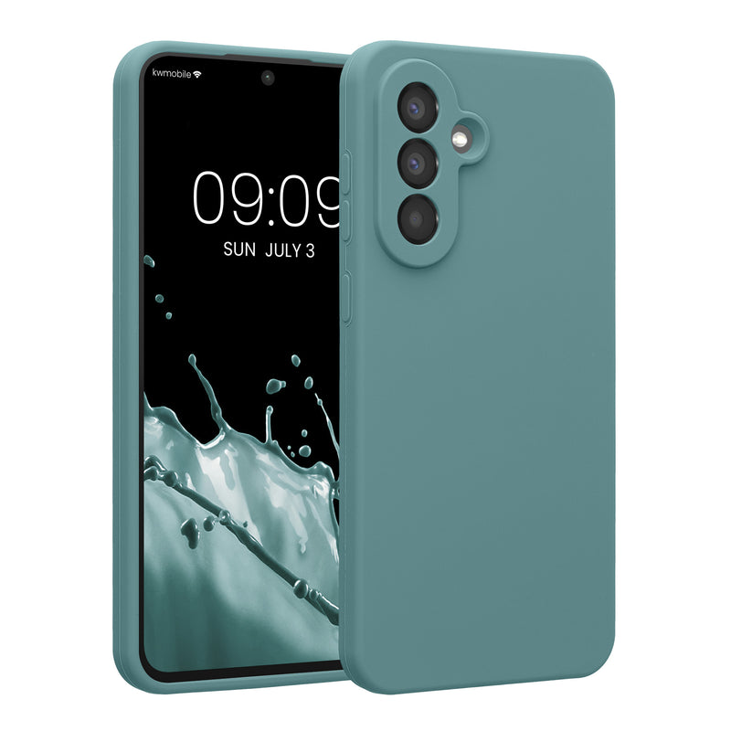 kwmobile Handyhülle kompatibel mit Samsung Galaxy A56 5G Hülle - gummierte Handy Case aus Silikon in Arctic Night Arctic Night  