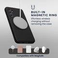 kwmobile Case for Samsung Galaxy A54 5G - Cover compatible with MagSafe with Ring Stand
