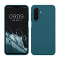 kwmobile Hülle kompatibel mit Samsung Galaxy A17 4G / 5G Hülle - Silikon Handy Case - Handyhülle weiche Oberfläche - kabelloses Laden - Petrol matt Petrol matt  