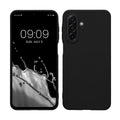 kwmobile Hülle kompatibel mit Samsung Galaxy A17 4G / 5G Hülle - weiches TPU Silikon Case - Cover geeignet für kabelloses Laden - Schwarz Schwarz  