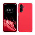 kwmobile Hülle kompatibel mit Samsung Galaxy A17 4G / 5G Hülle - weiches TPU Silikon Case - Cover geeignet für kabelloses Laden - Neon Pink Neon Pink  