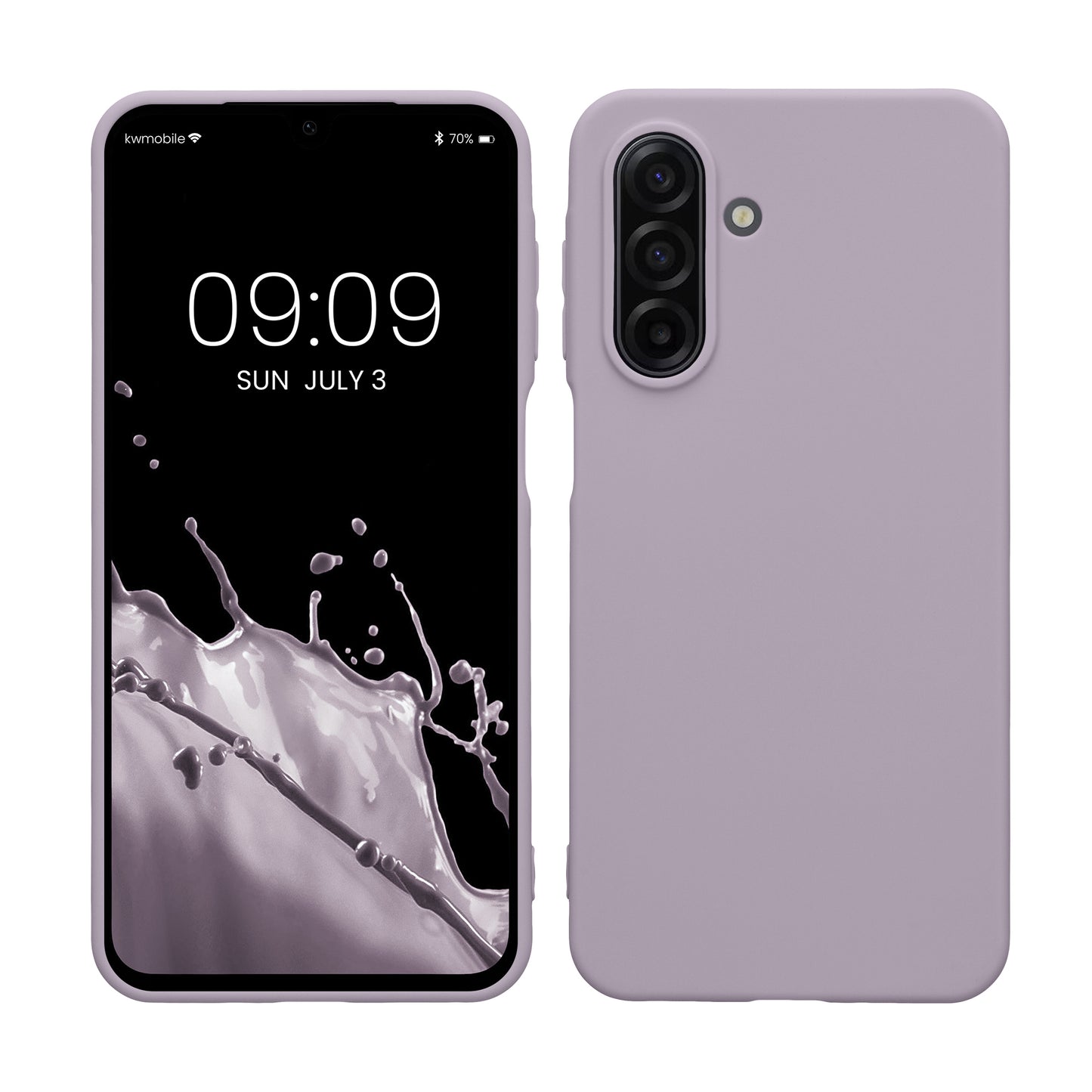 kwmobile Hülle kompatibel mit Samsung Galaxy A17 4G / 5G Hülle - weiches TPU Silikon Case - Cover geeignet für kabelloses Laden - Lavendel Lavendel  