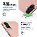 kwmobile Case for Samsung Galaxy A17 4G / 5G - Metallic Shimmering Silicone Cover - Protective Case