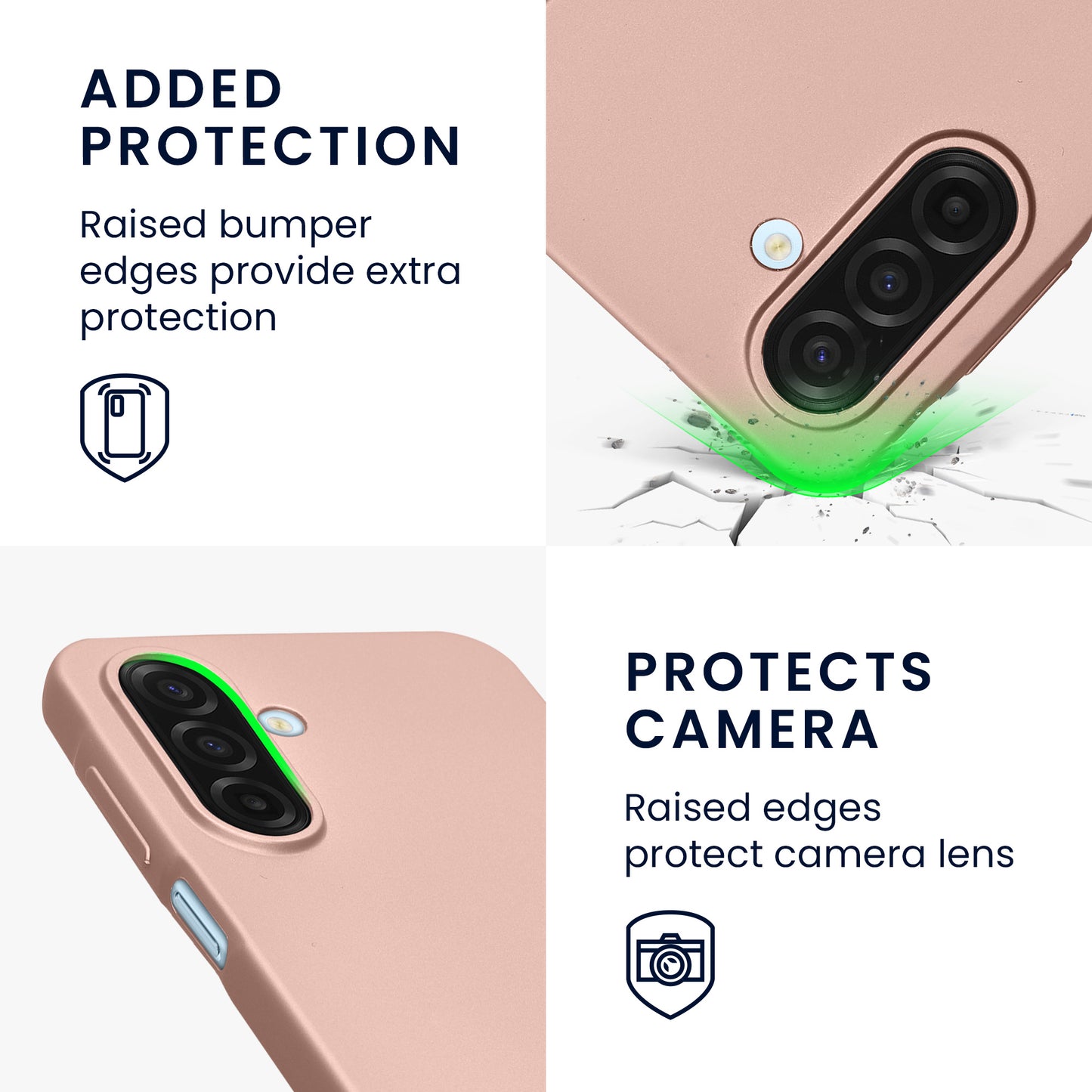kwmobile Case for Samsung Galaxy A17 4G / 5G - Metallic Shimmering Silicone Cover - Protective Case