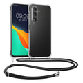 kwmobile Necklace Case kompatibel mit Samsung Galaxy A17 4G / 5G Hülle - Silikon Cover mit Handykette - Band Handyhülle Transparent Transparent  