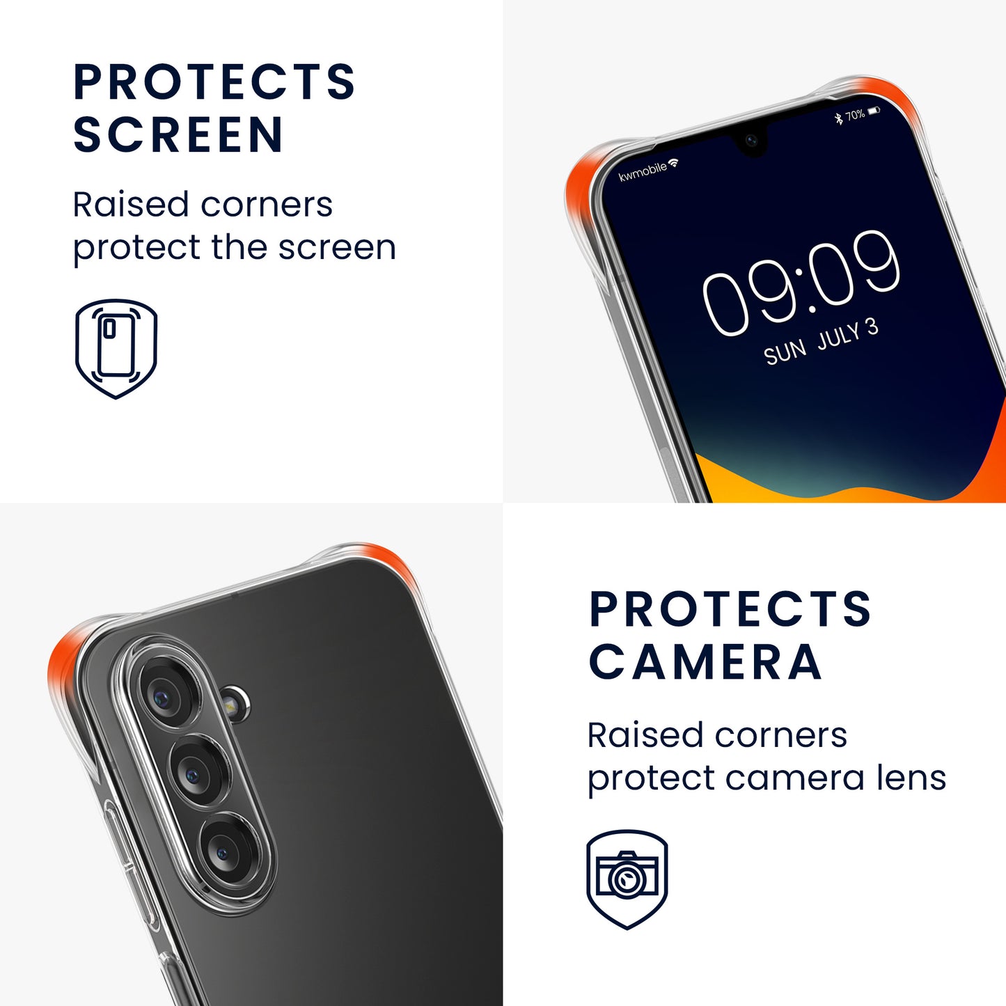 kwmobile Necklace Case Compatible with Samsung Galaxy A17 4G / 5G Cover
