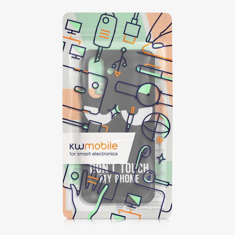 kwmobile Case Compatible with Samsung Galaxy A17 4G / 5G - Silicone Phone Case - Don't touch my Phone