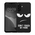 kwmobile Case Compatible with Samsung Galaxy A17 4G / 5G - Silicone Phone Case - Don't touch my Phone