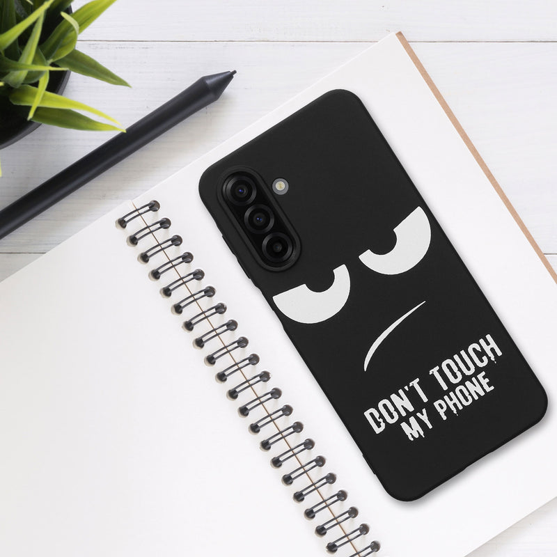 kwmobile Case Compatible with Samsung Galaxy A17 4G / 5G - Silicone Phone Case - Don't touch my Phone