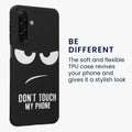 kwmobile Case Compatible with Samsung Galaxy A17 4G / 5G - Silicone Phone Case - Don't touch my Phone