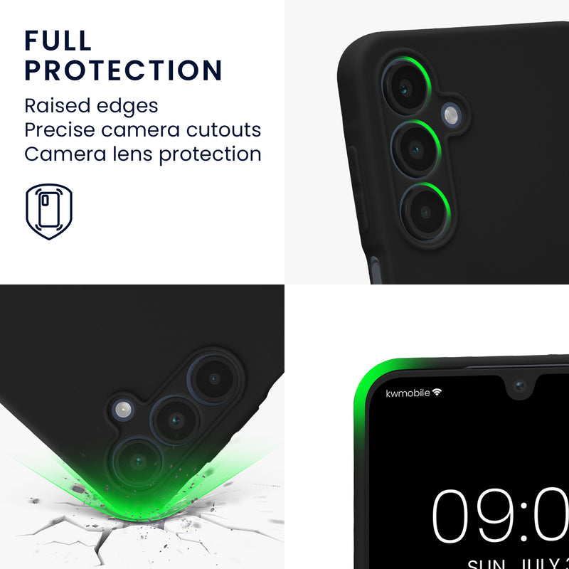 kwmobile Case for Samsung Galaxy A16 5G - Soft Silicone Phone Cover - Protective Case