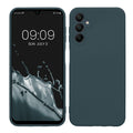 kwmobile Handyhülle kompatibel mit Samsung Galaxy A14 5G Hülle - Handy Case aus weichem Silikon in Dunkler Schiefer Dunkler Schiefer  