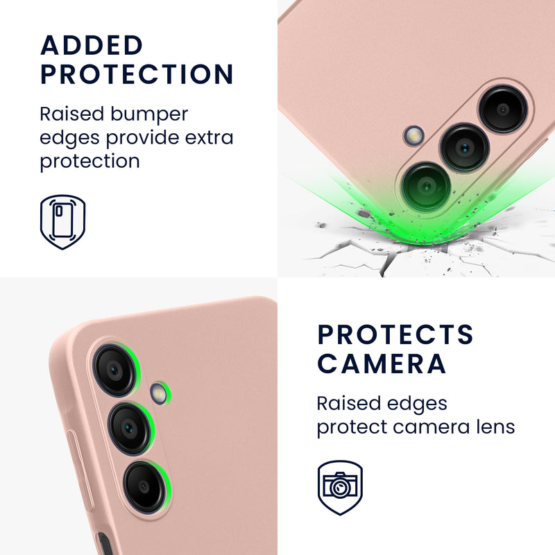 kwmobile Phone Case for Samsung Galaxy A16 5G - Soft Silicone Case Metallic Shimmering - Protective Cover