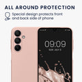 kwmobile Phone Case for Samsung Galaxy A16 5G - Soft Silicone Case Metallic Shimmering - Protective Cover
